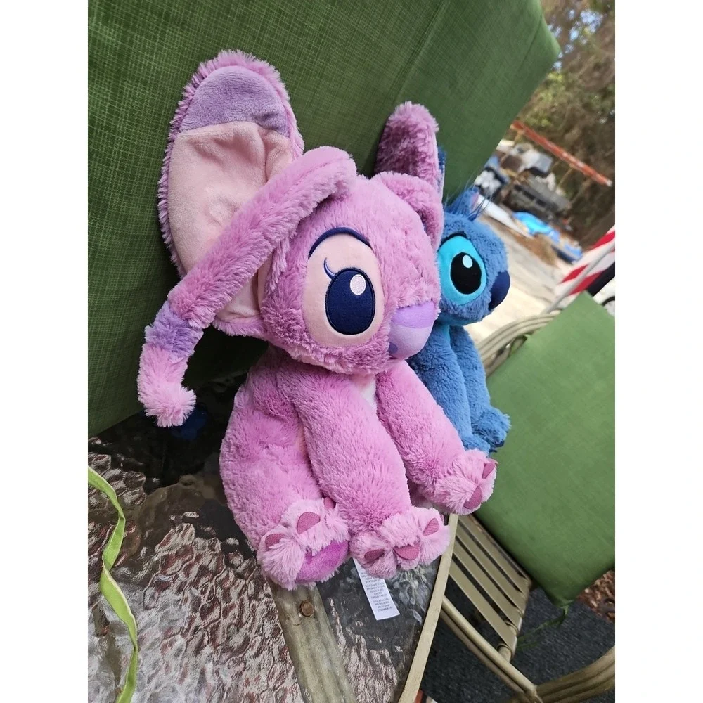 Disney Lilo and Stitch Pink Angel Fluffy Plush 12